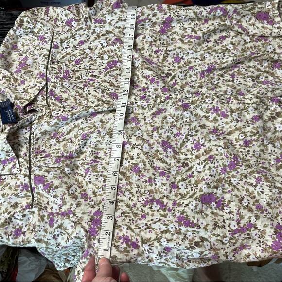 Vintage Y2K Gloria Vanderbilt Floral Print Women's Top - Picture 6 of 8